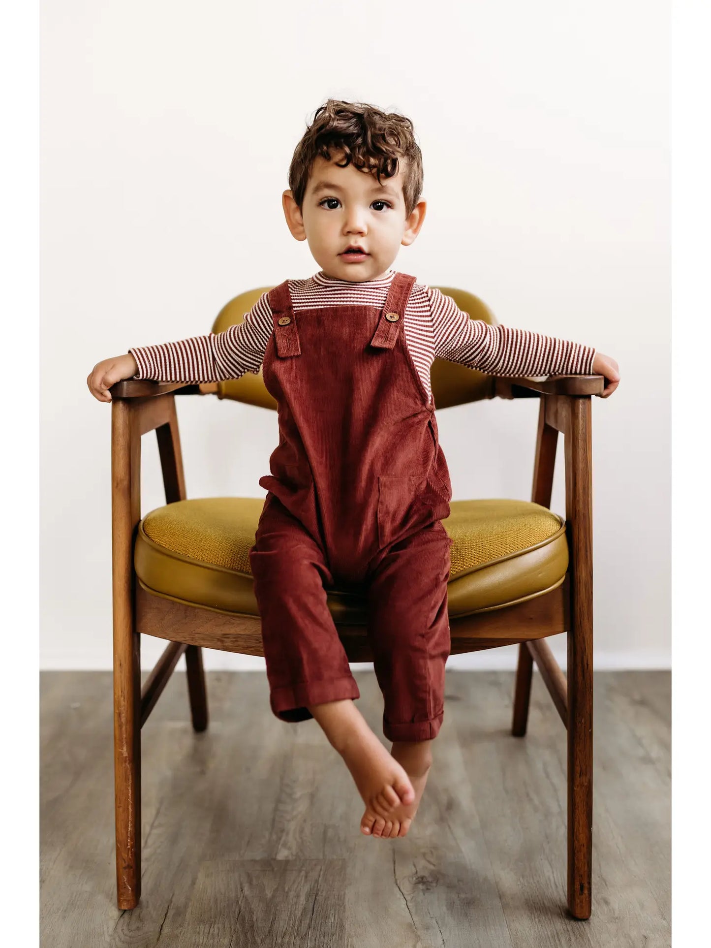 Corduroy Overall-Rust
