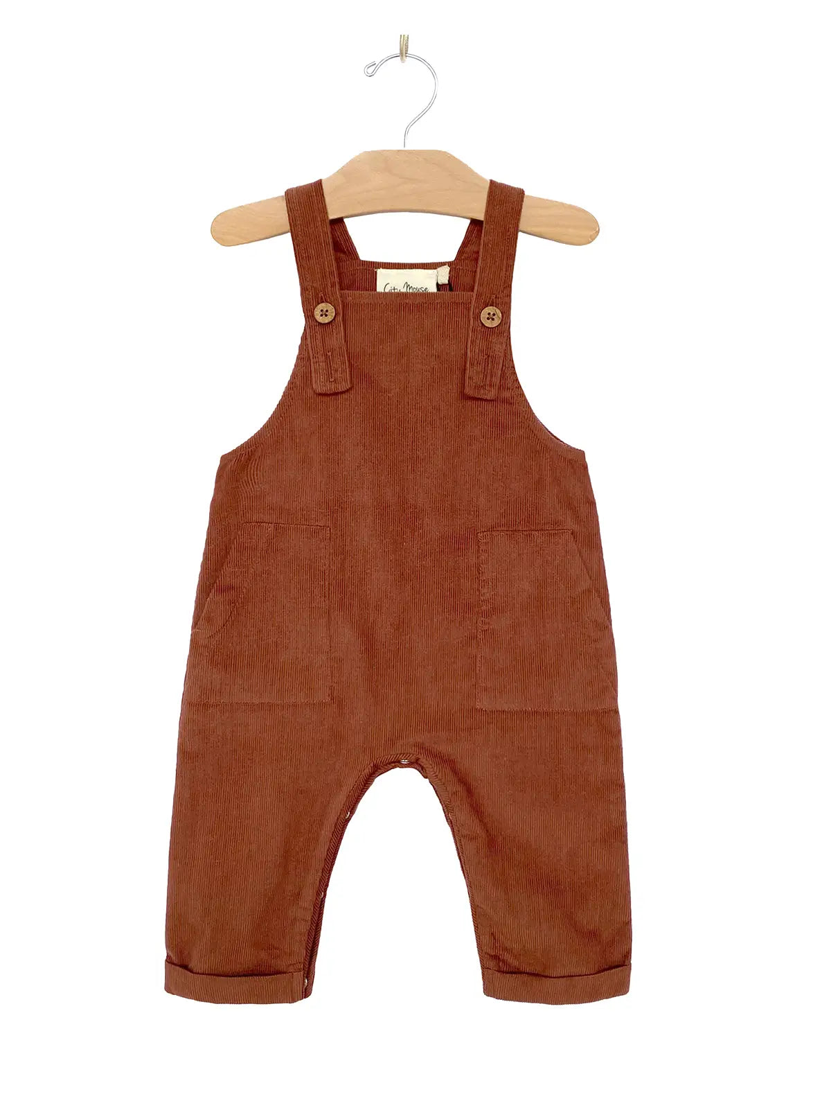 Corduroy Overall-Rust