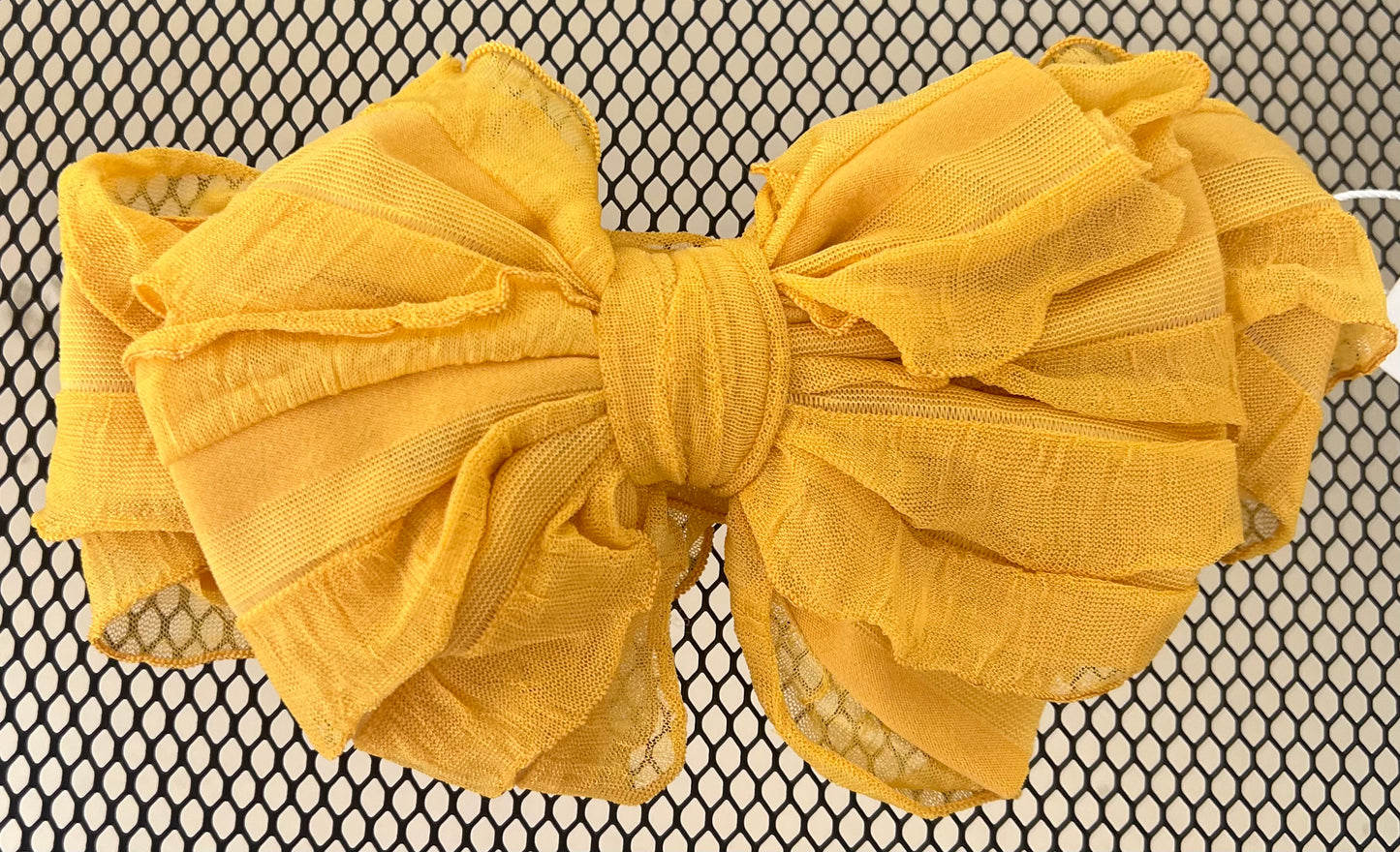 Yellow Ruffled Headband