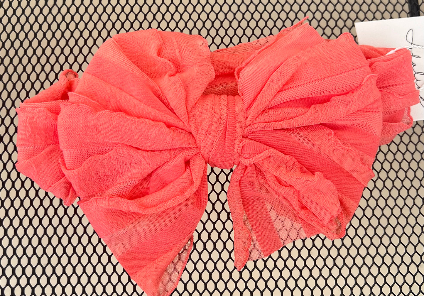 Pink Ruffled Headband