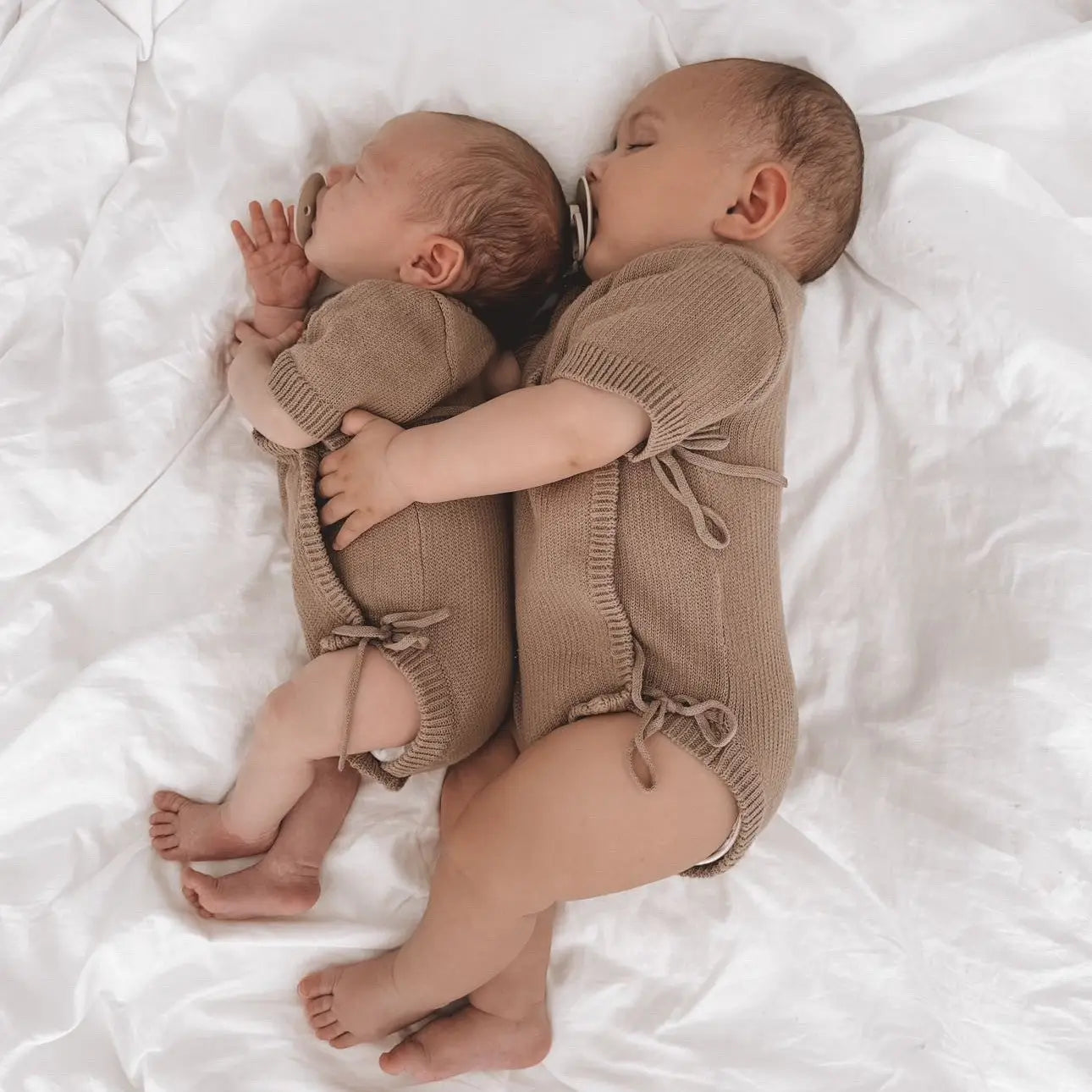 Short Sleeve Knit Bodysuit - Mocha