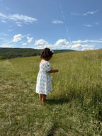 Little Blue Blooms- Bamboo Dress