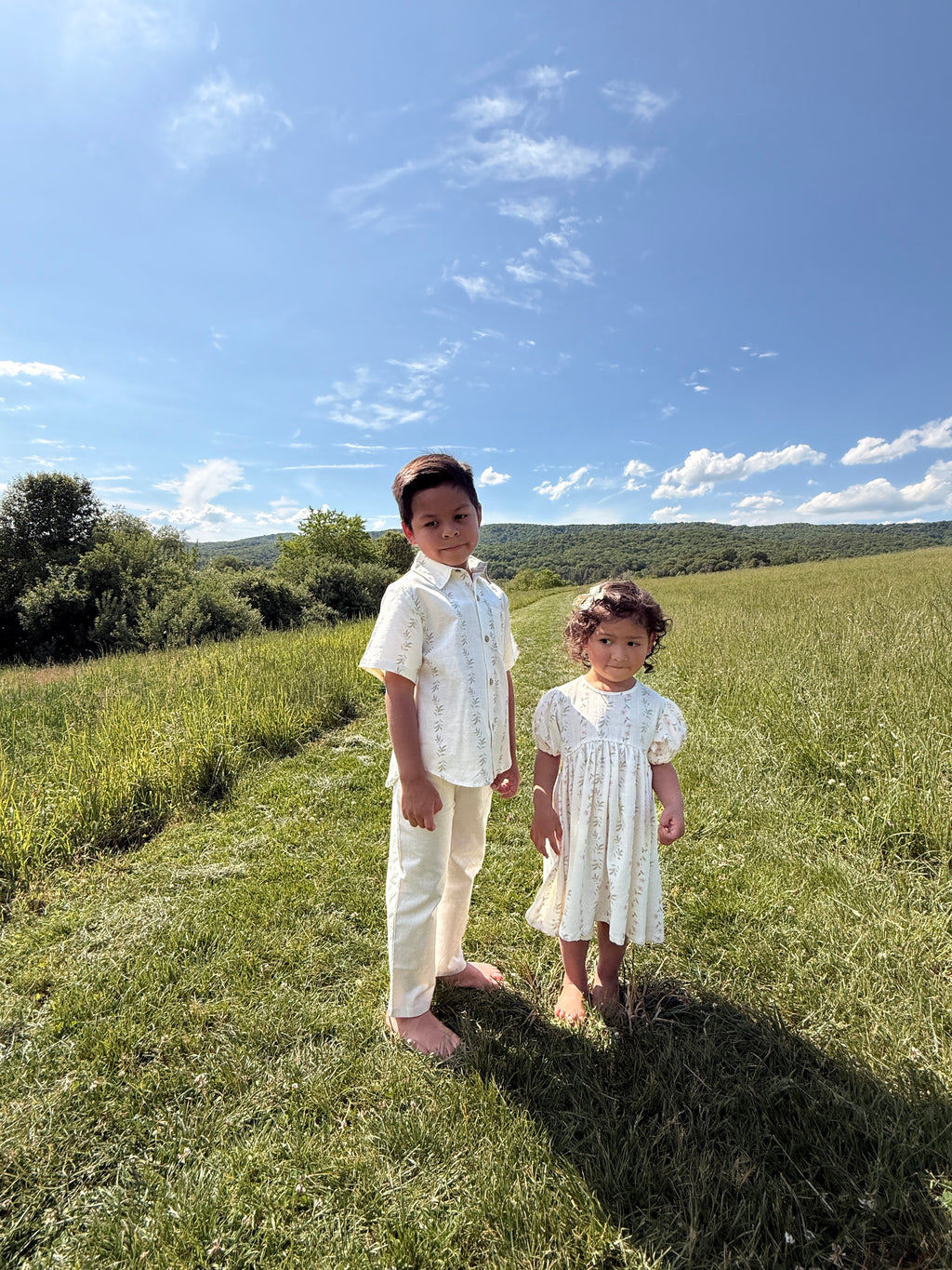 Willow Stripe-Linen Boys Shirt