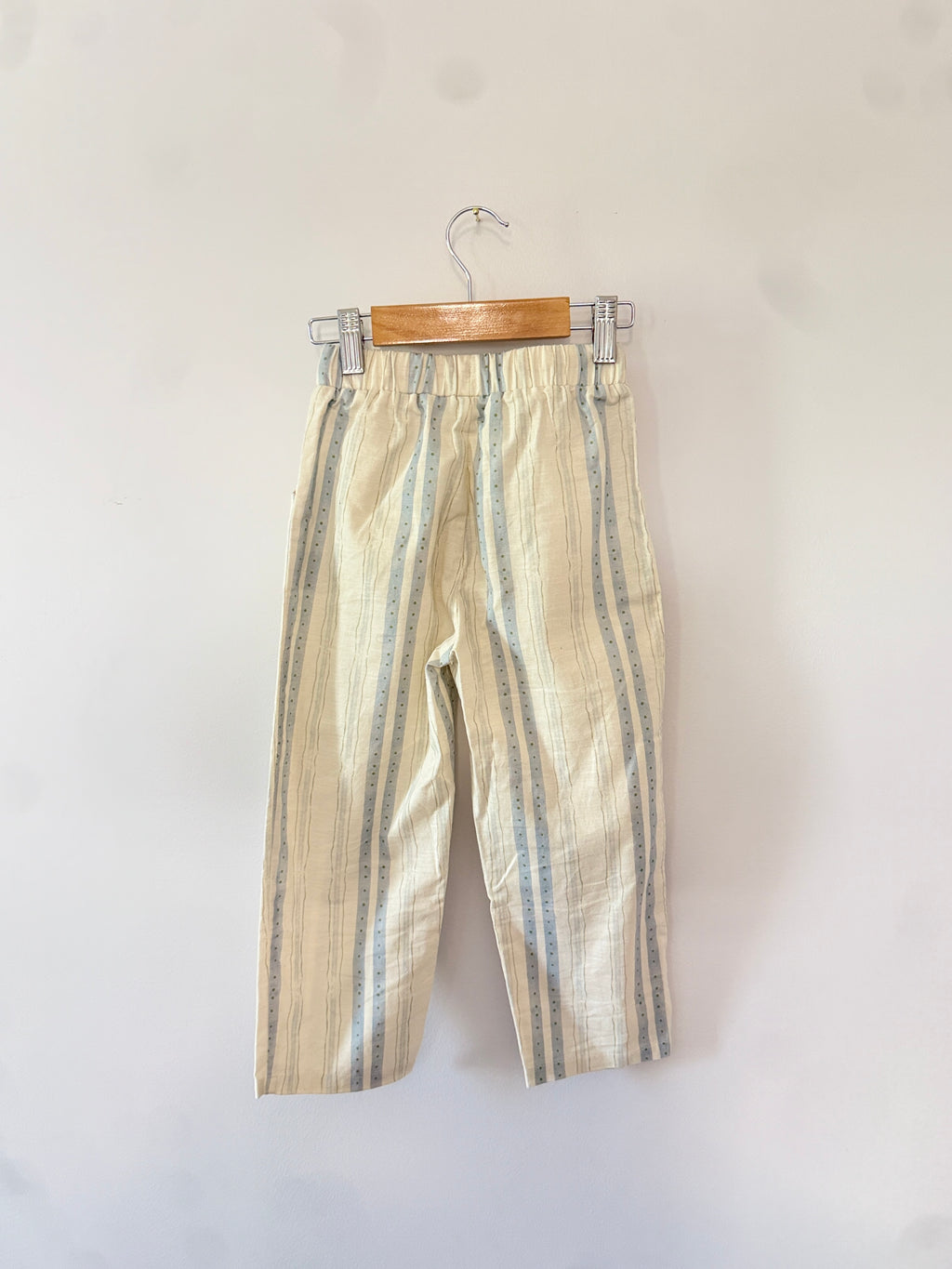 Blue Cedar Stripe-Linen Boys Pants