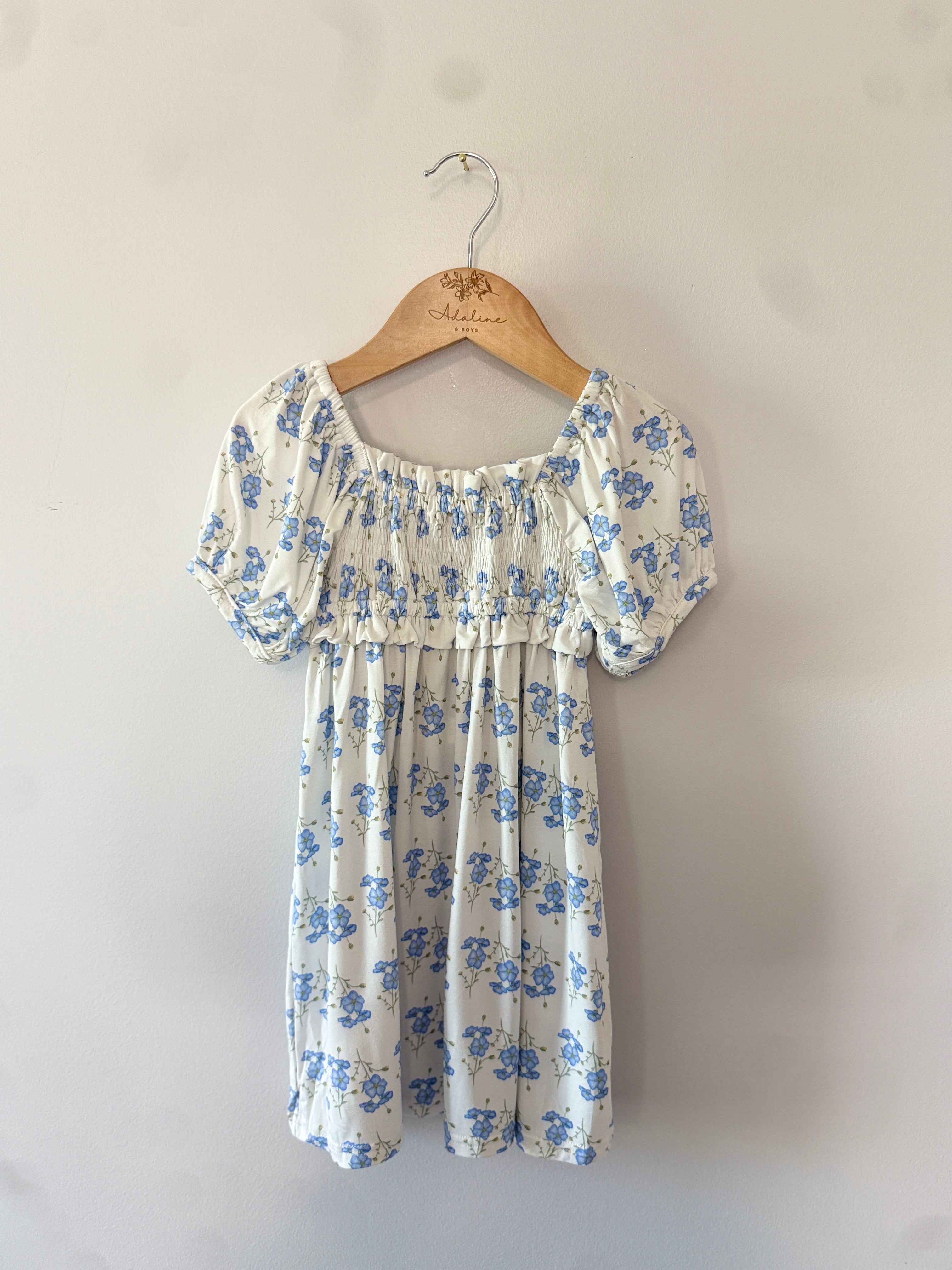 Little Blue Blooms- Bamboo Dress