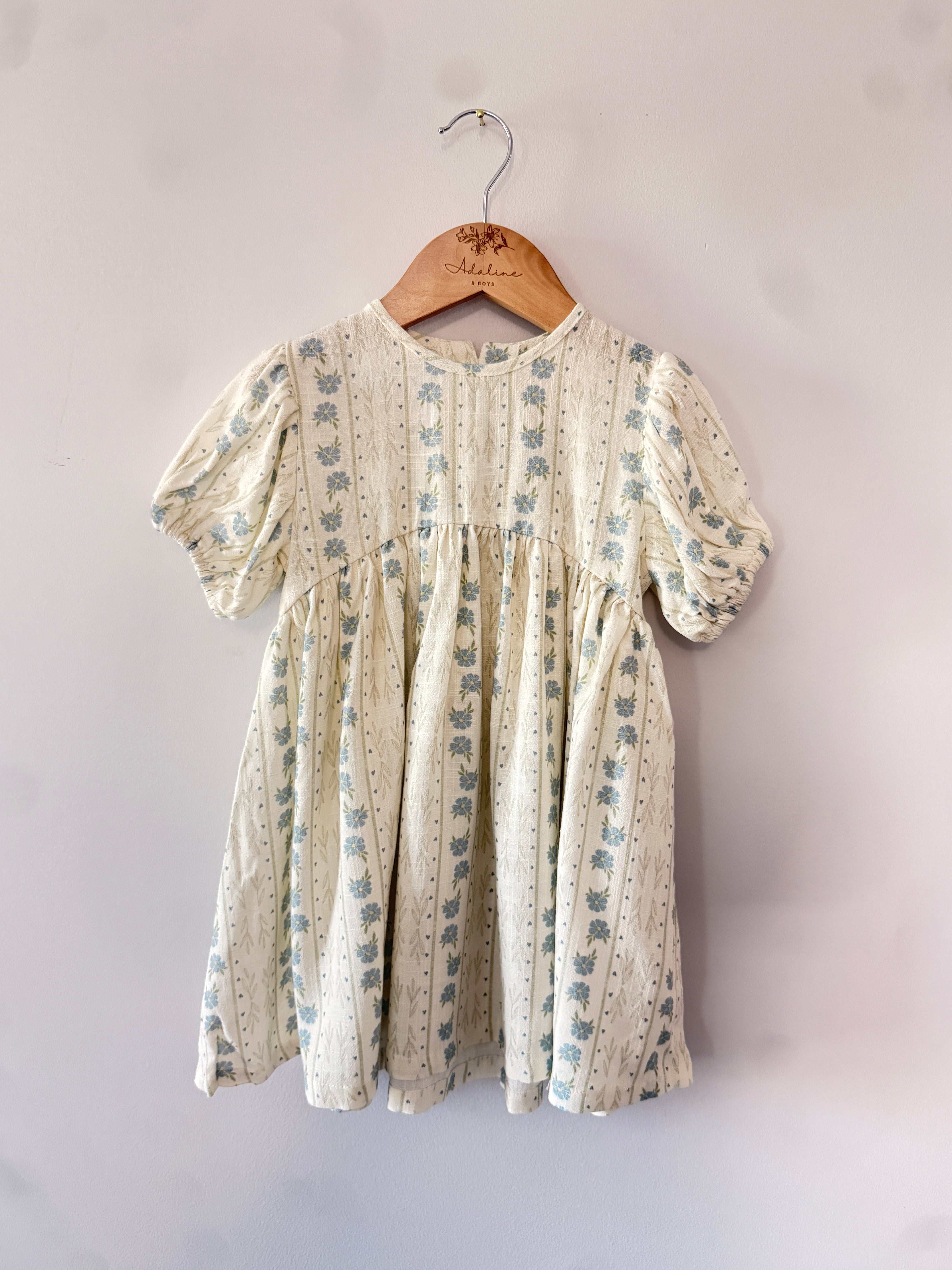 Harbor Bloom-Linen Dress