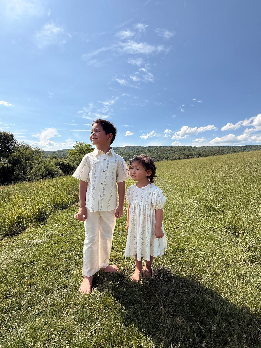 Willow Stripe-Linen Boys Shirt