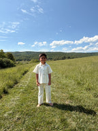 Heirloom Ivory-Linen Boys Pants