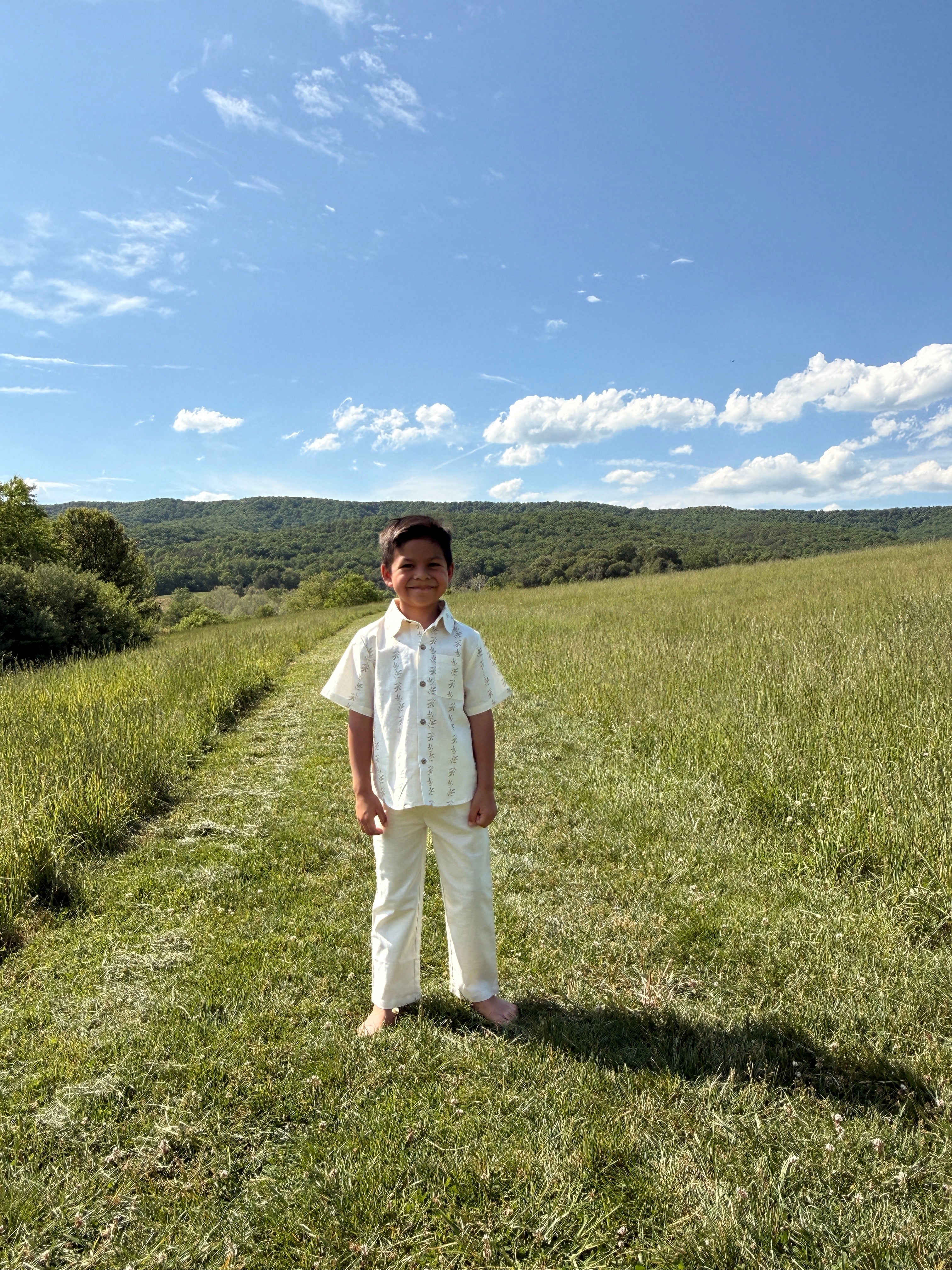 Heirloom Ivory-Linen Boys Pants