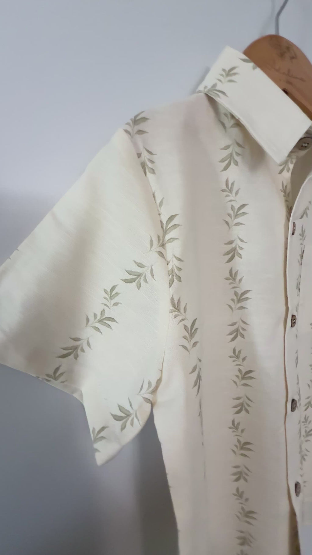 Willow Stripe-Linen Boys Shirt