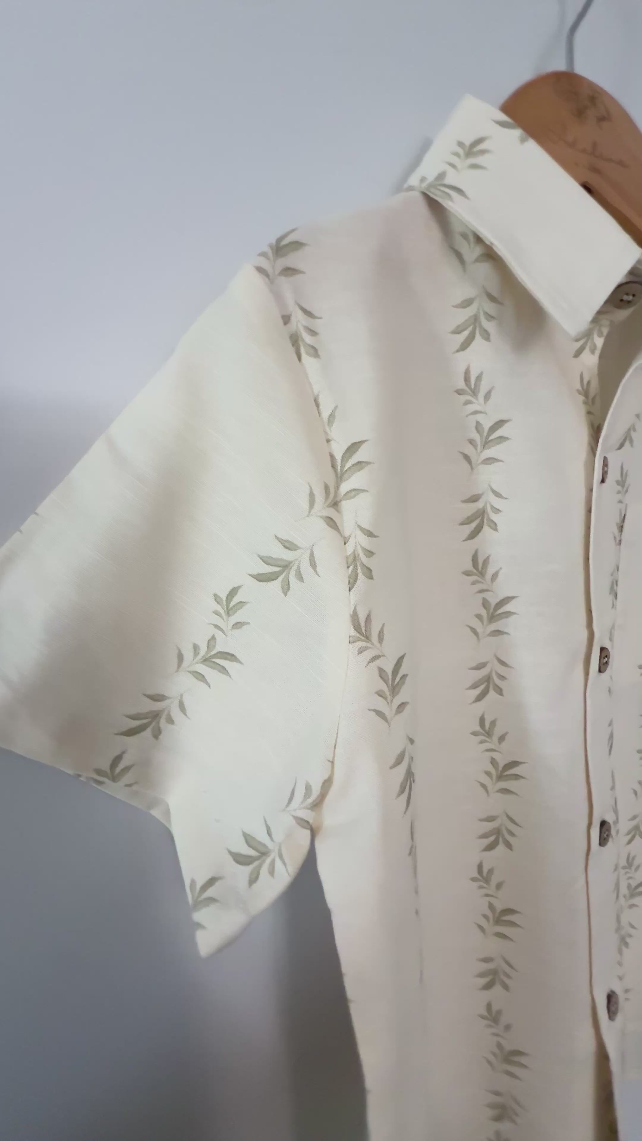 Willow Stripe-Linen Boys Shirt