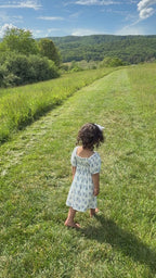 Little Blue Blooms- Bamboo Dress